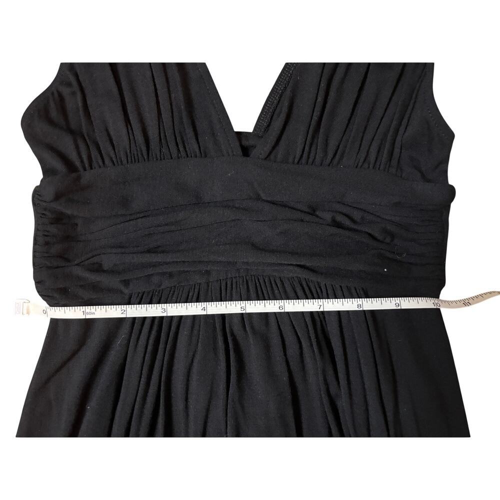 Black V-Neck Sleeveless Maxi Dress Size XS - Picture 15 of 15